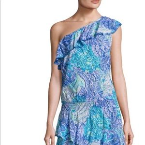 Lilly Pulitzer one shoulder Peighton dress. large
